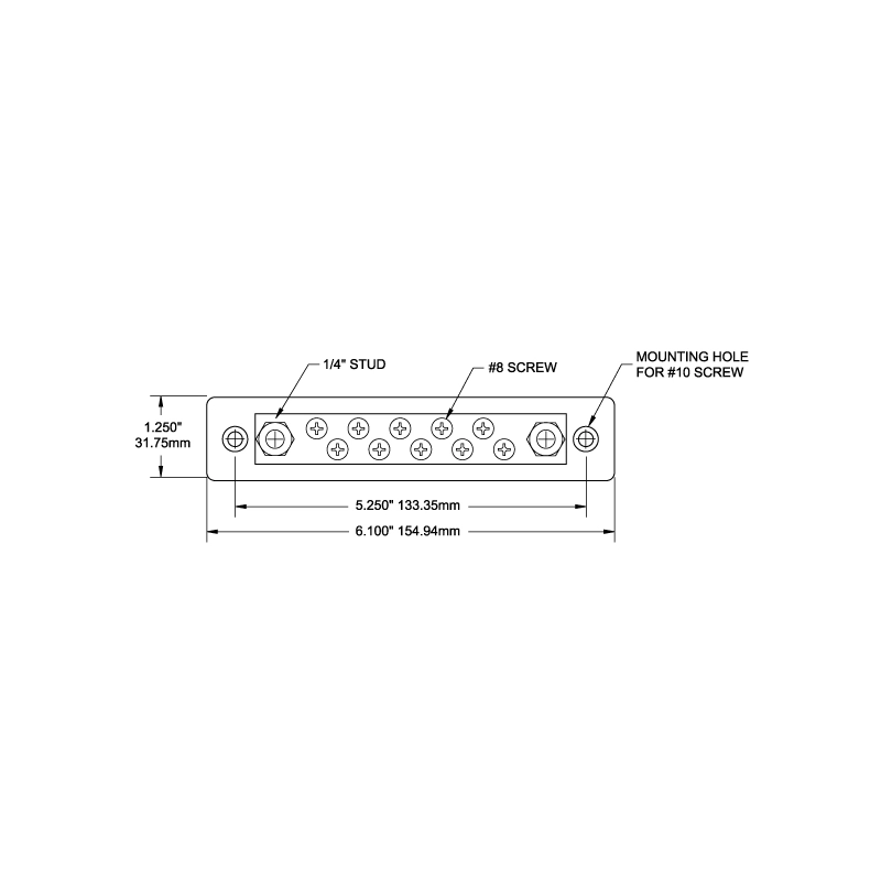 BARRA DI CONNESSIONE 10+2 TERMINALI COVER PER 4102302