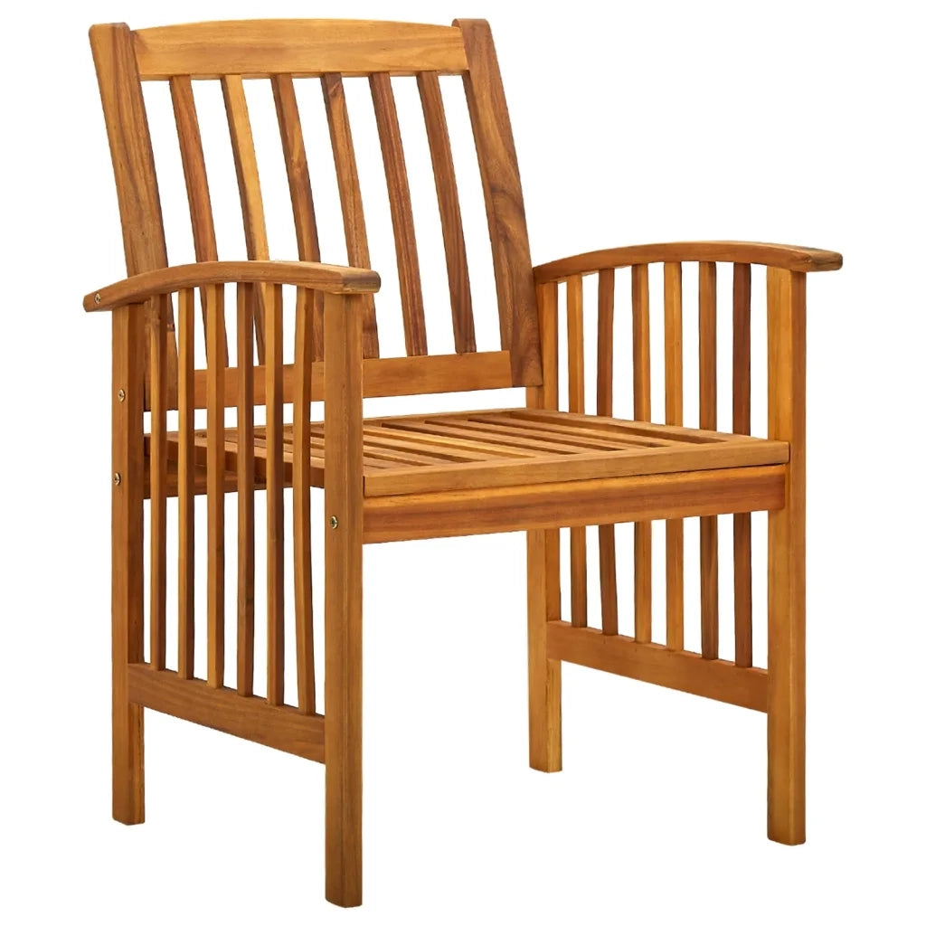 Set da Pranzo da Giardino 5 pz con Cuscini Massello di Acacia 3058085