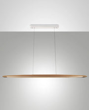 Lampada a Sospensione Ribot in Metallo e Legno Quercia, LED 26W 3000K, Flusso Luminoso 2945lm, Design Moderno ed Elegante per Interni IP20