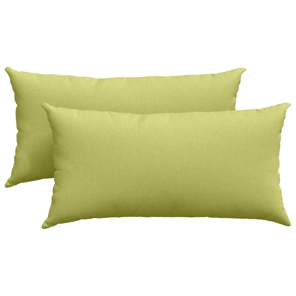 Cuscini da Divano 2 pcs Verde chiaro 80 x 40 cm Tessuto 42013706