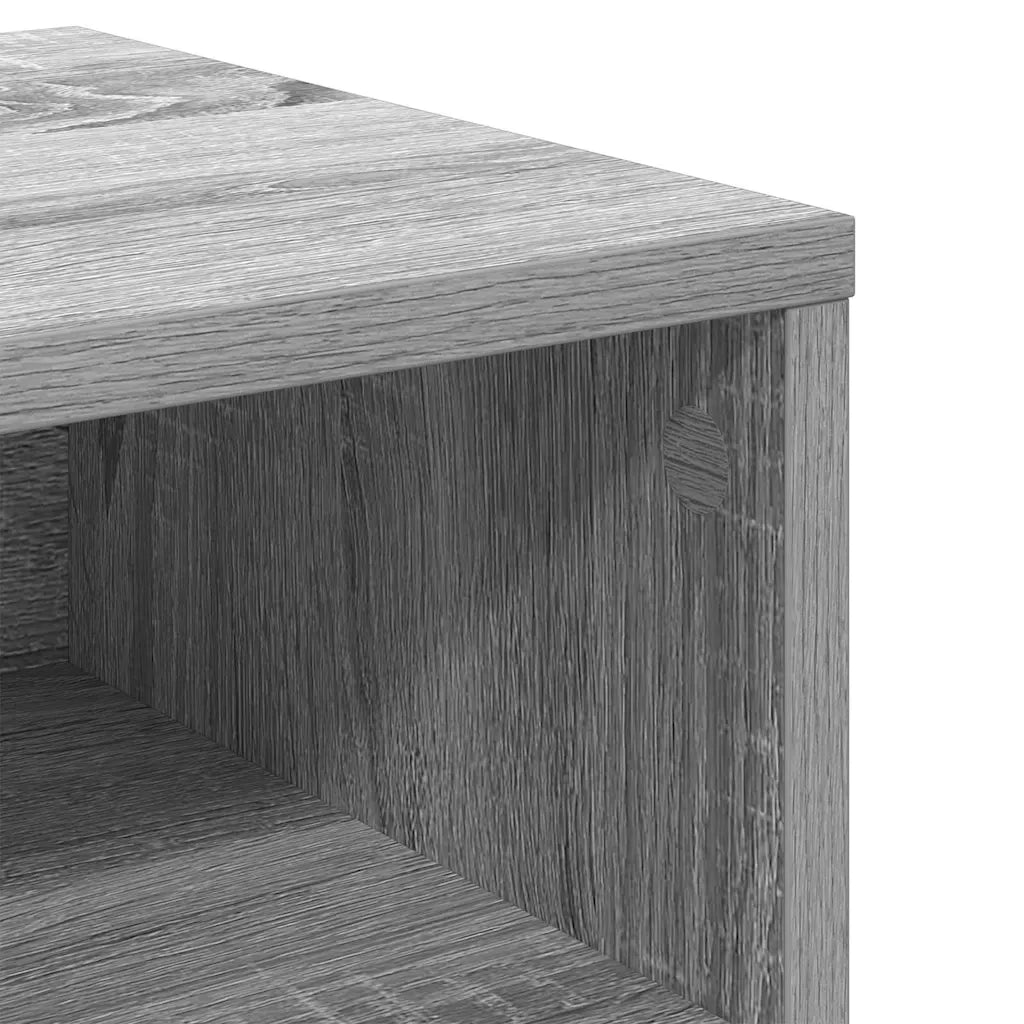 Comodino Grigio Sonoma 40x30x30 cm in Legno Multistrato 815239