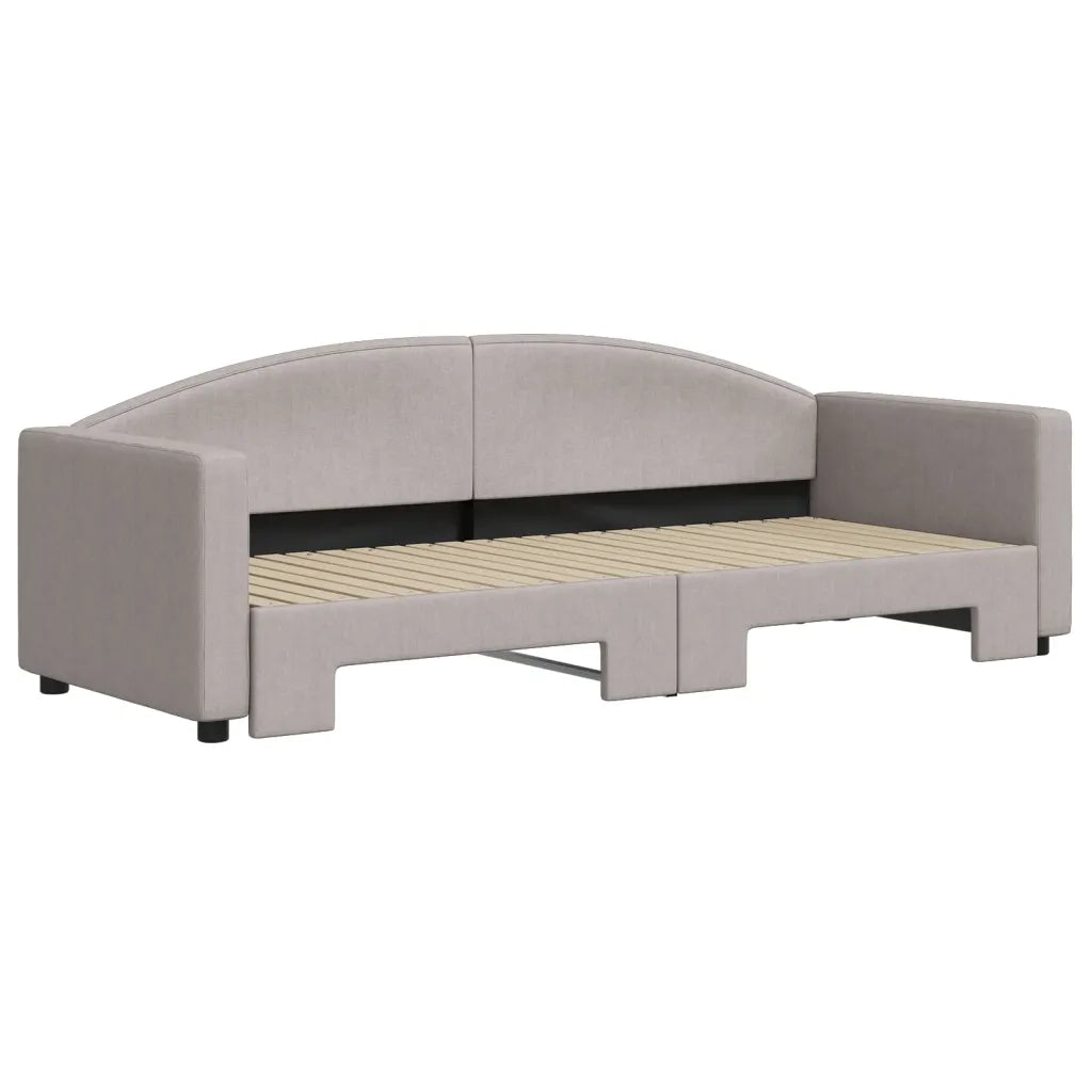 Divano letto | Sof¨¤ letto | Letto singolo Estraibile Tortora 80x200 cm Tessuto