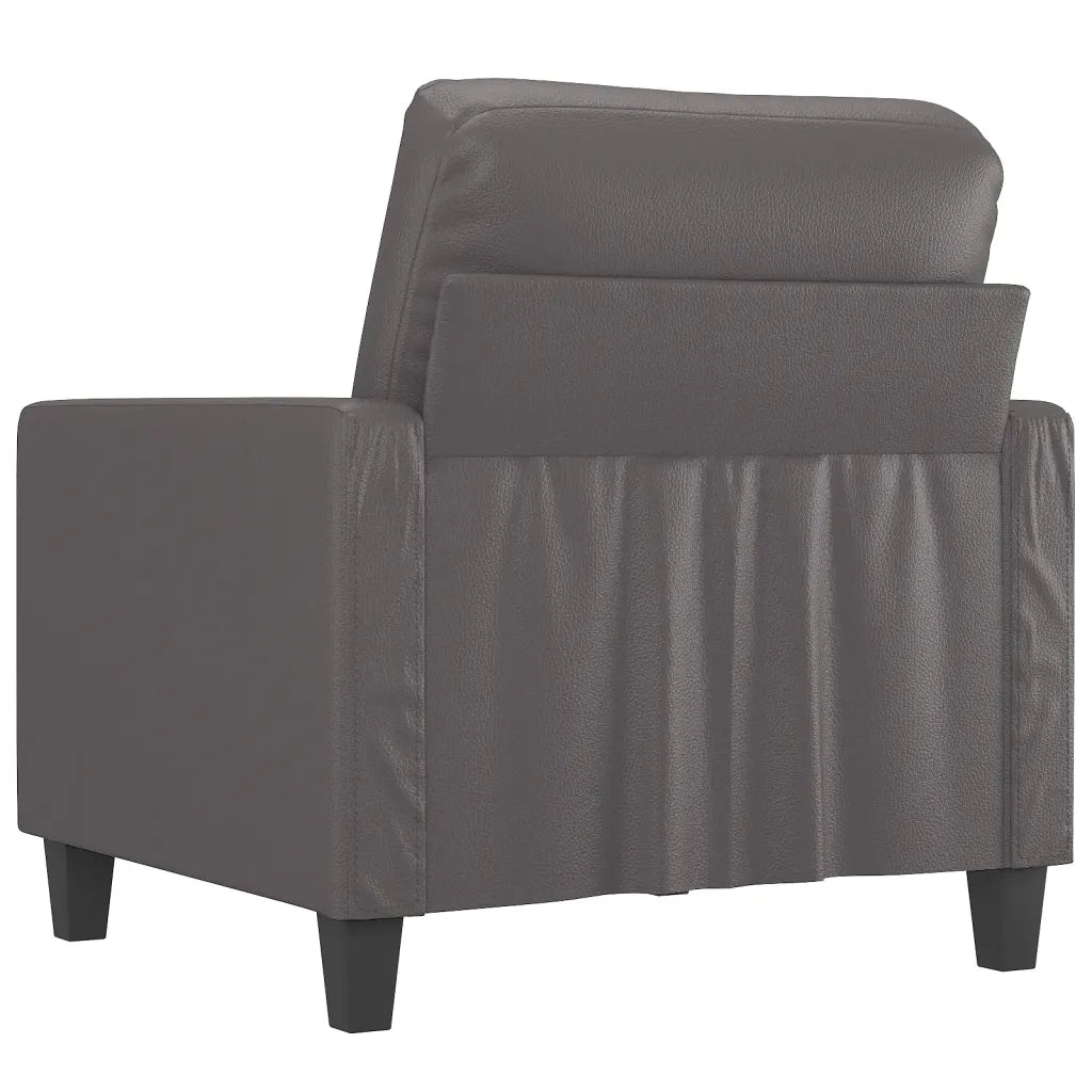 Poltrona Grigia 60 cm in Similpelle 359129