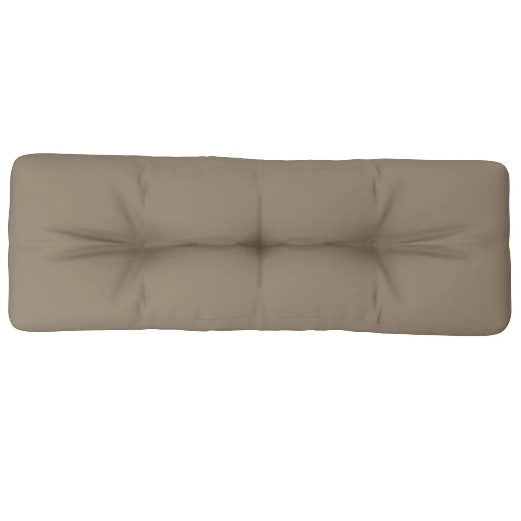 vidaXL Cuscino per Pallet Tortora 120x40x12 cm in Tessuto