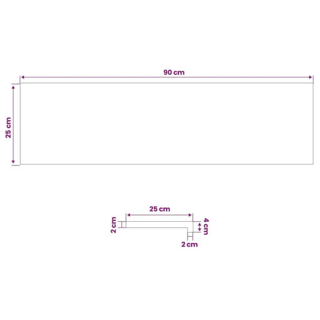Tappeti per scale 2 pz 90 x 25 x 2 cm Vernice 3446138