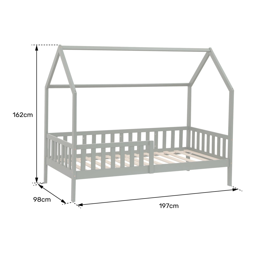 Letto a scomparsa per bambini 190x90cm verde MARCEAU
