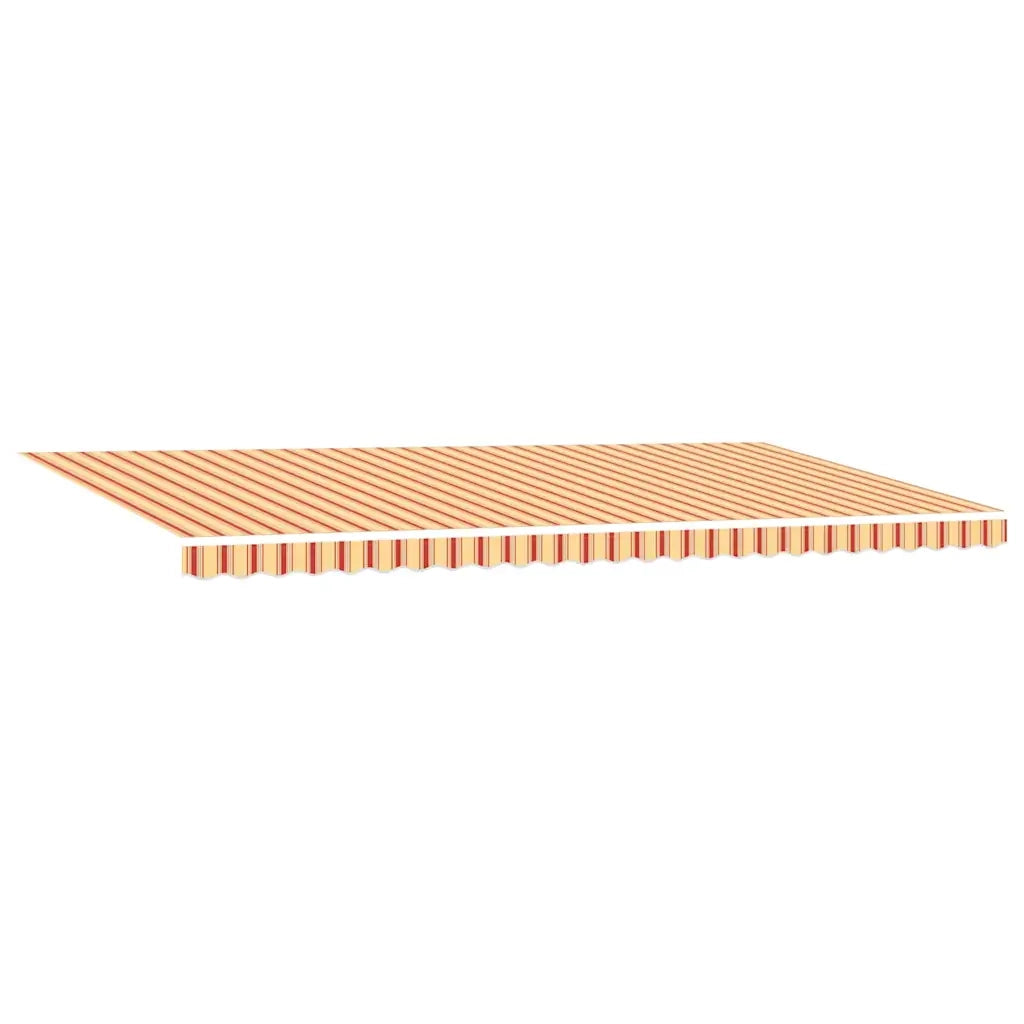 Tettuccio Elettrico Retrattile Giallo e Arancione 600 × 300 cm 3331599