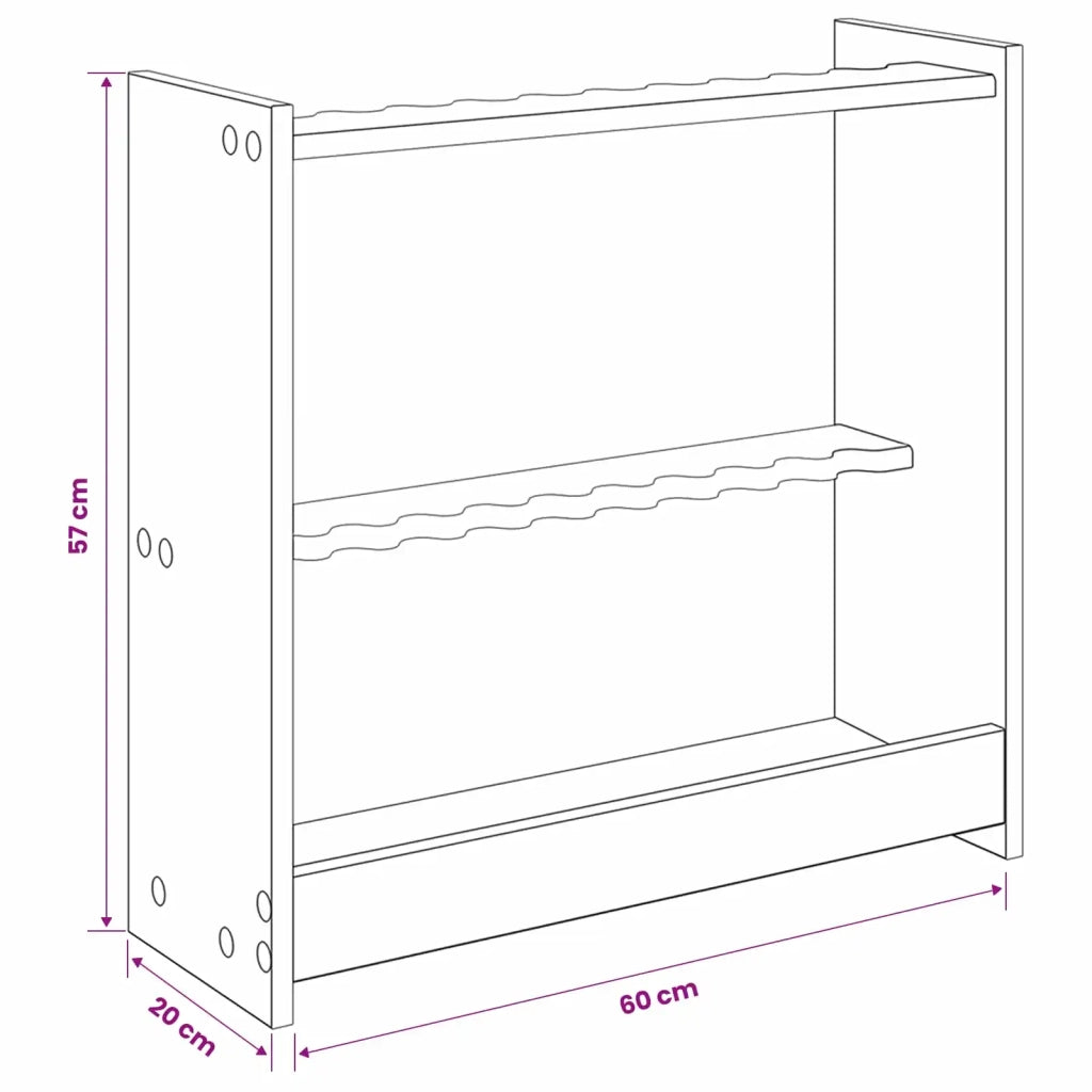 Supporto per stecche da biliardo Legno ingegnerizzato Sonoma 3429709