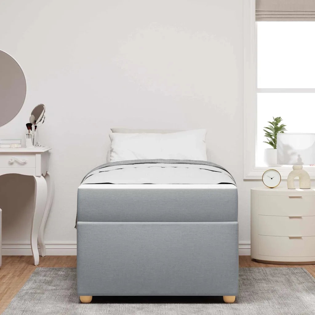 Struttura del letto-Giroletto Grigio chiaro 90 x 200 cm Tessuto 794290