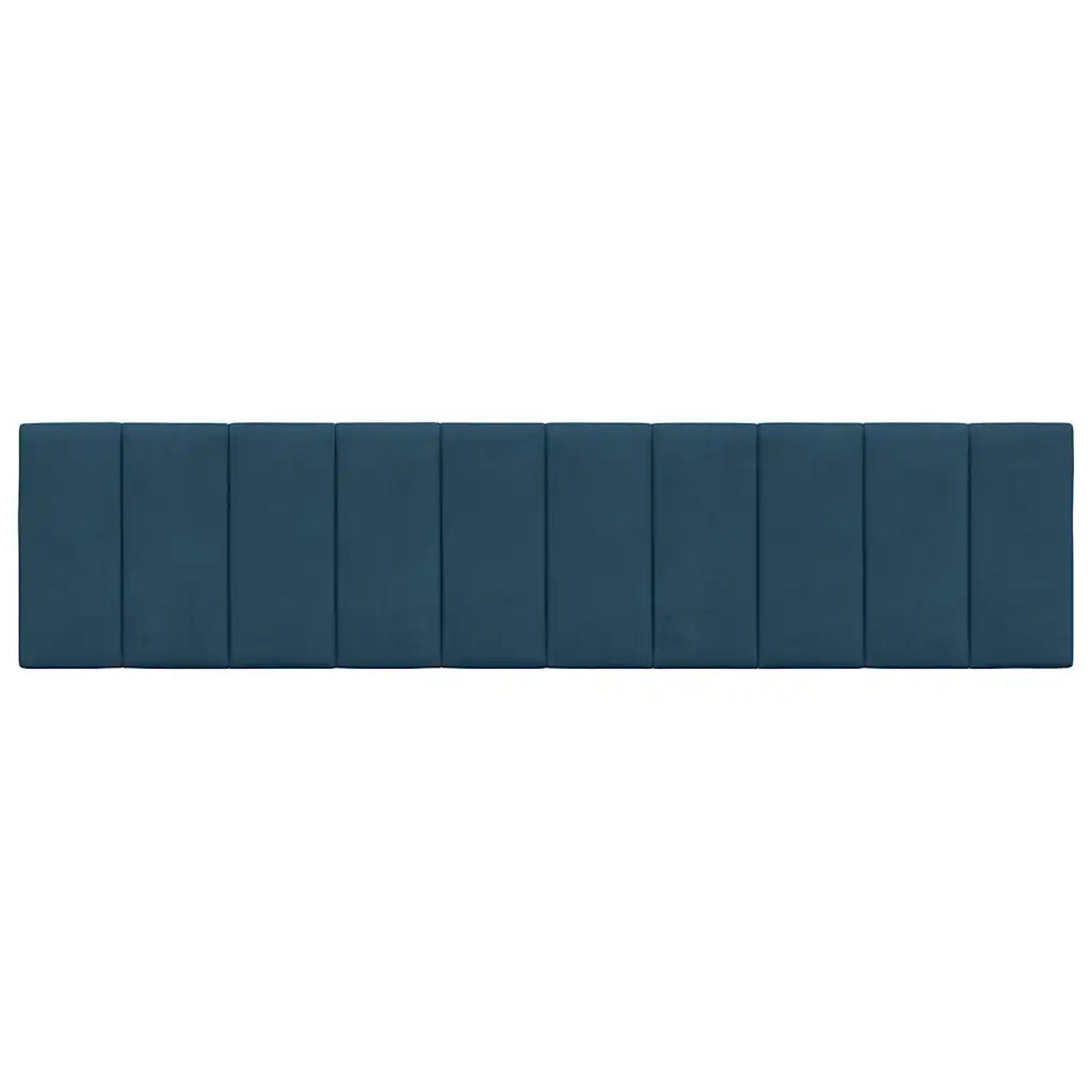 Cuscino Testiera-Cuscino per Testiera Hanko Blu 200 cm in Velluto