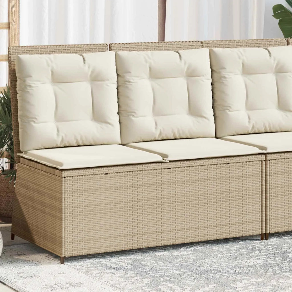 Panchina da Giardino | Panca da Giardino Beige polyrattan