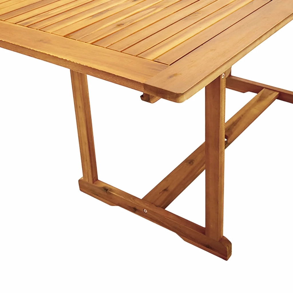 Set da pranzo da giardino 7 pezzi Naturale 3434503