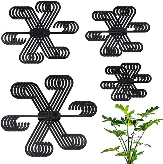 Supporti per piante - 20 pezzi - Nero
