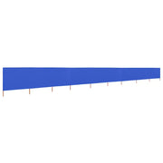Paravento a 9 Pannelli in Tessuto-Divisorio 1200x120 cm Azzurro