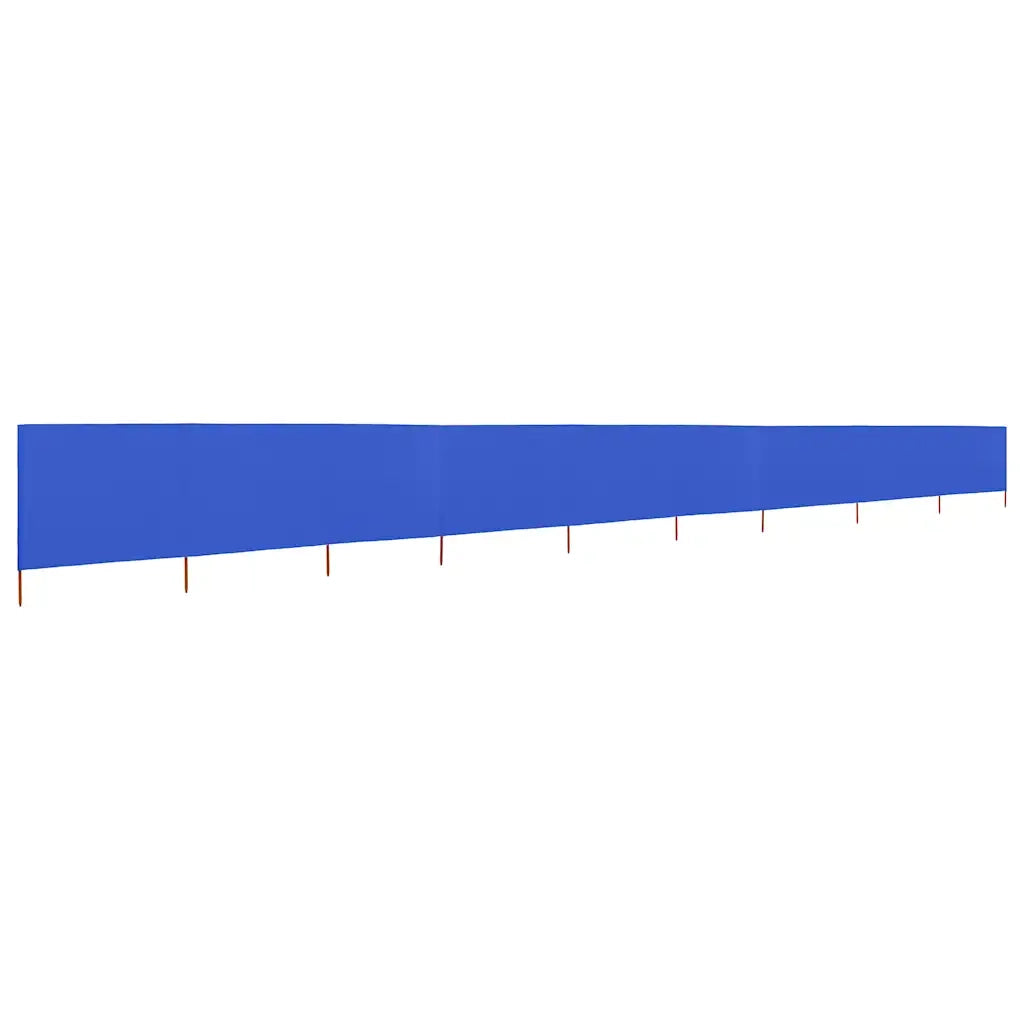 Paravento a 9 Pannelli in Tessuto-Divisorio 1200x120 cm Azzurro