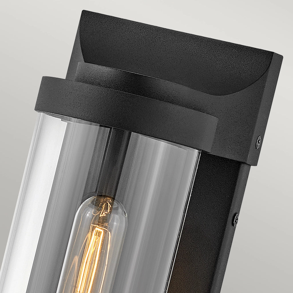 Applique da esterno Pearson nera E27 60W IP44