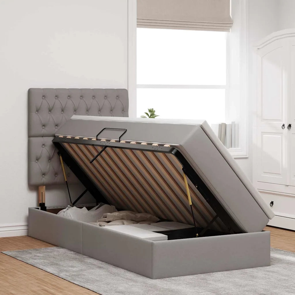 Letto con contenitore e LED Talpa 100 x 200 cm Poliestere