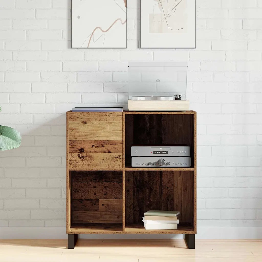 Mobile porta vinili Legno vecchio 84,5 x 38 x 89 cm 862914