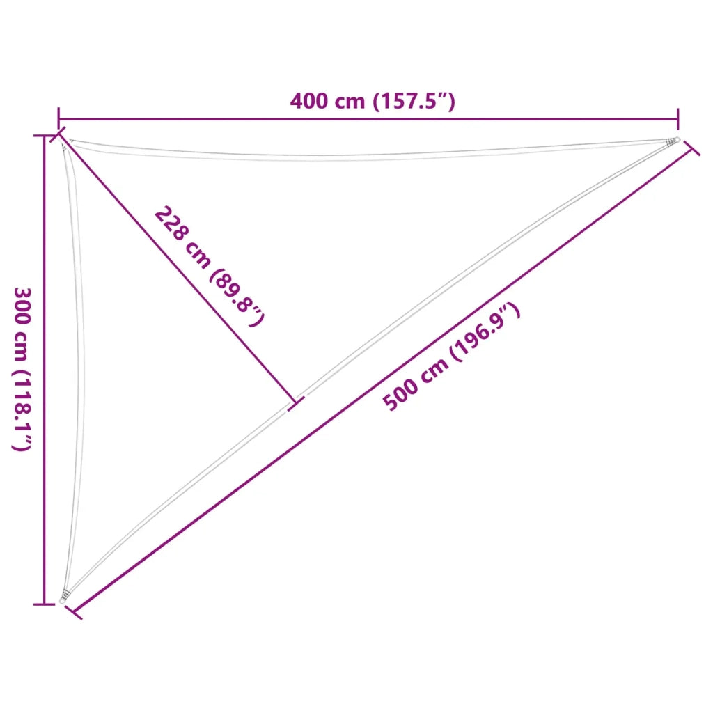 Telo Ombra da Esterno Grigio chiaro e bianco 3 x 4 x 5 m 42031201