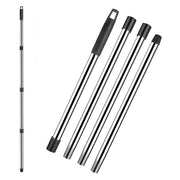 Maniglia Telescopica in Acciaio Inox - Lunghezza Massima 144 cm - Design a Sfida - Adatto per Spazzola/Spazzola/Macchina a Vapore - Facile da Riporre - Spazzola per Pulizia