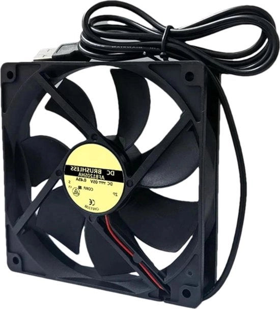 Ventilatore di raffreddamento per PC USB - Silenzioso - 5V - Piastra di raffreddamento per chassis, router, decoder - Piccoli server - Proiettori.