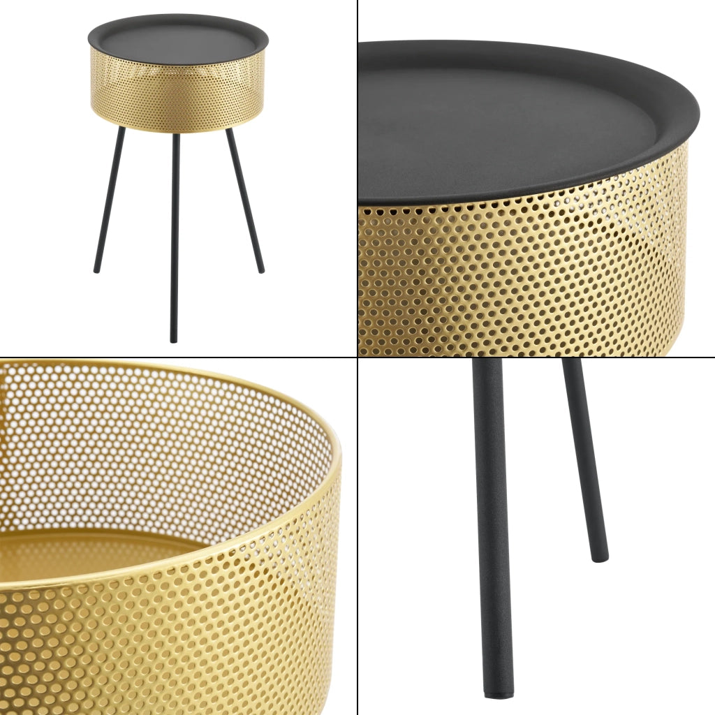 Tavolino 65 x 40 cm oro nero 03_0008544