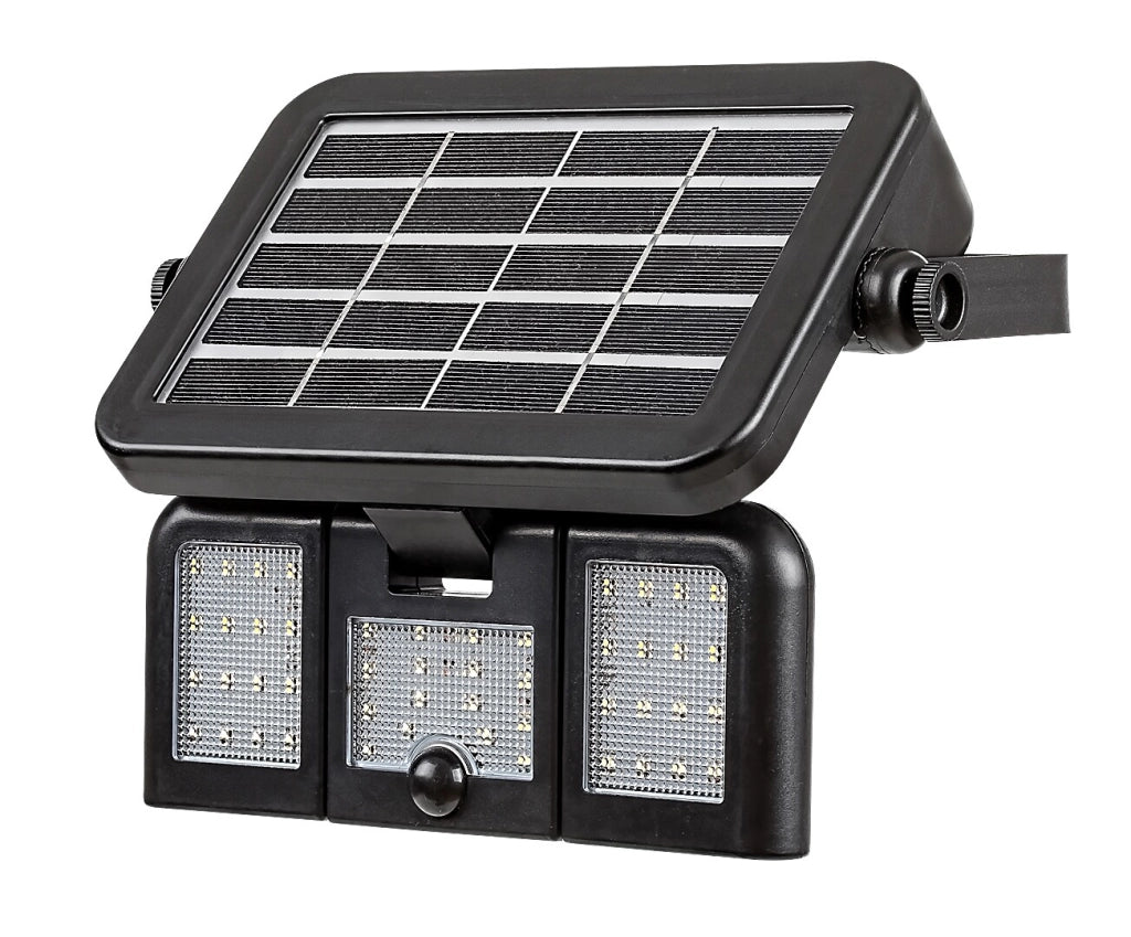 Faretto solare LED 9,6W con sensore Lihull nero Rabalux