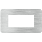 Placca Bticino MatixGO Effects 4 moduli alluminio JA4804EA