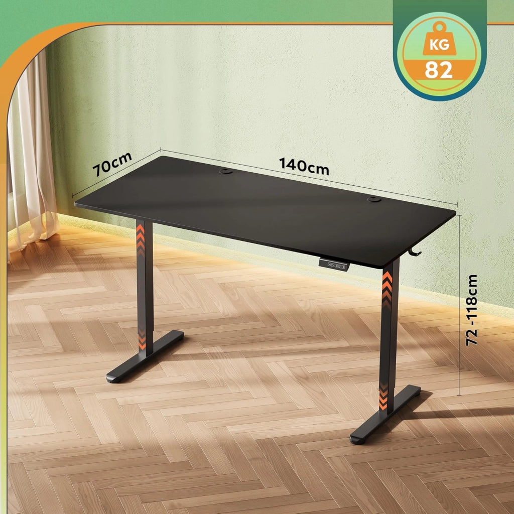 Scrivania regolabile in altezza ¨C Xylo ¨C 100x60x75 cm, nero