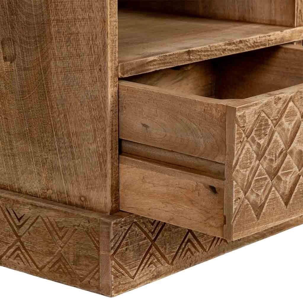 Panca in legno naturale 104x33x48