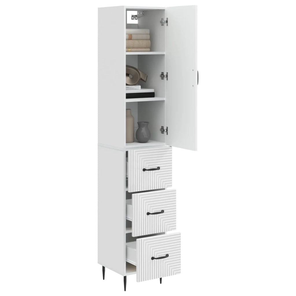 Set di armadi 2 pcs Bianco Lucido 33 x 34,5 x 90 cm 3416650