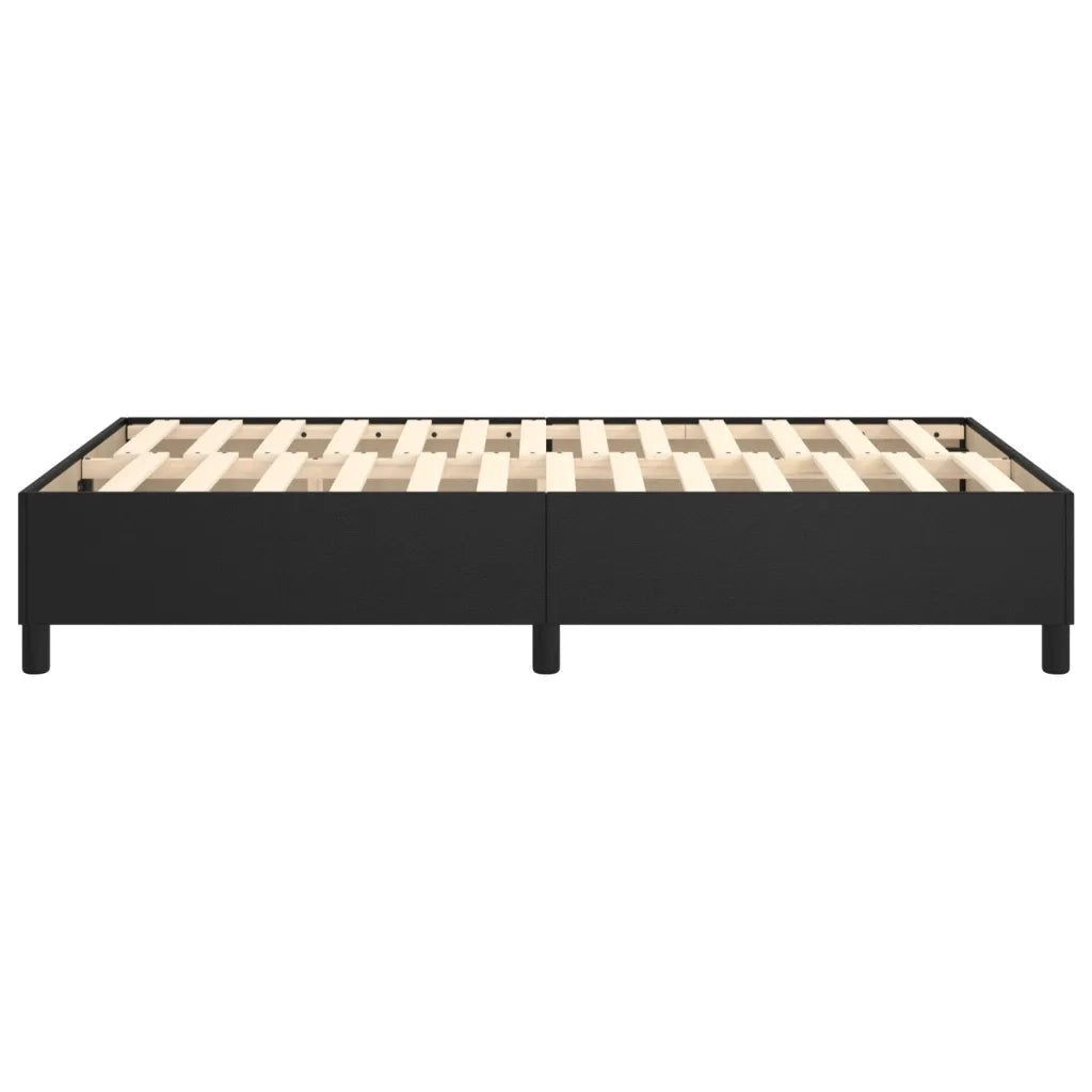 Struttura Letto a Rete a Molle Nero 120x200 cm in Similpelle 3121035