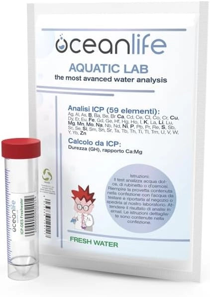 OceanLife Aquatic Lab Test ICP Freshwater 59 elementi - Test di Laboratorio per Acqua dolce