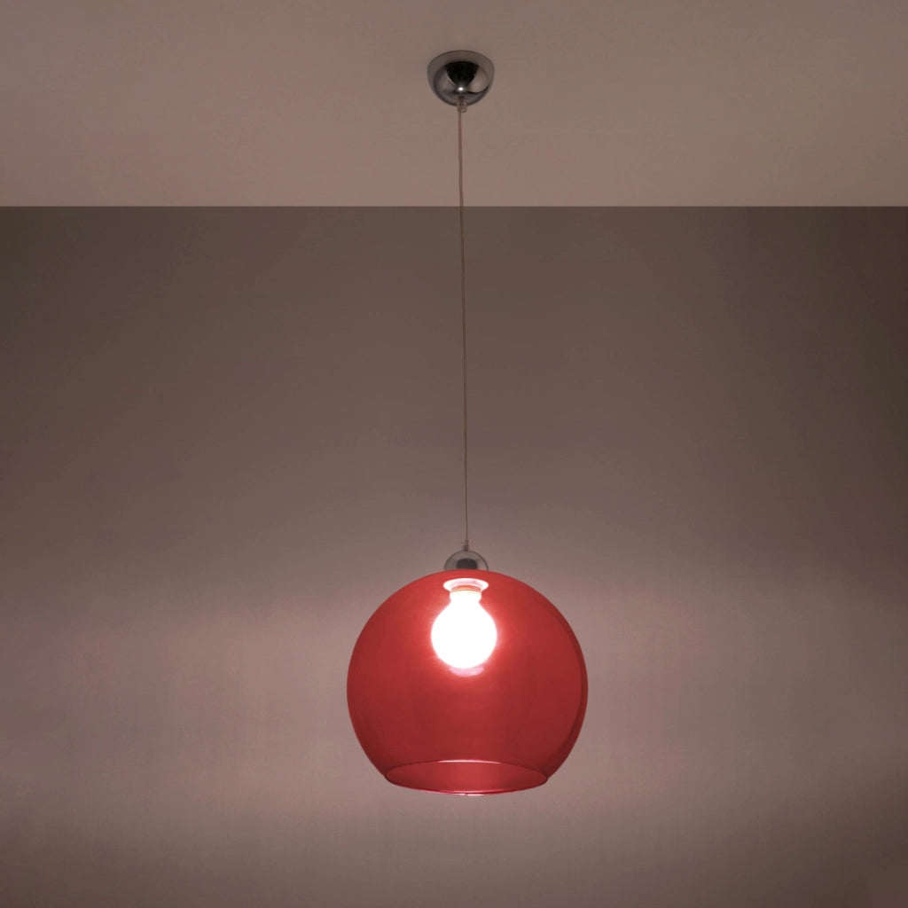 Lampada a sospensione BALL rosso
