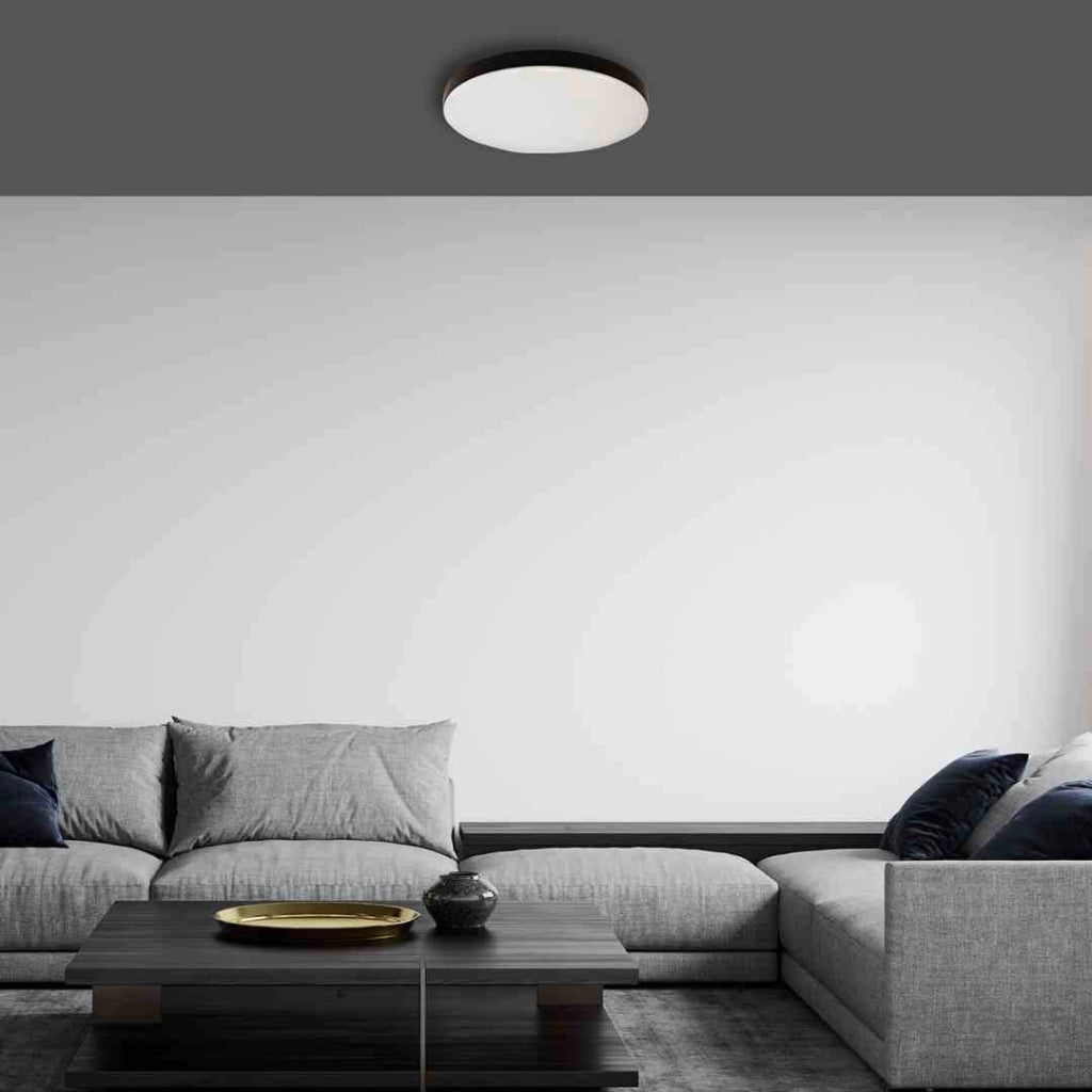 Plafoniera LED Milagro Maya 15W 33cm 4000K IP44 nero