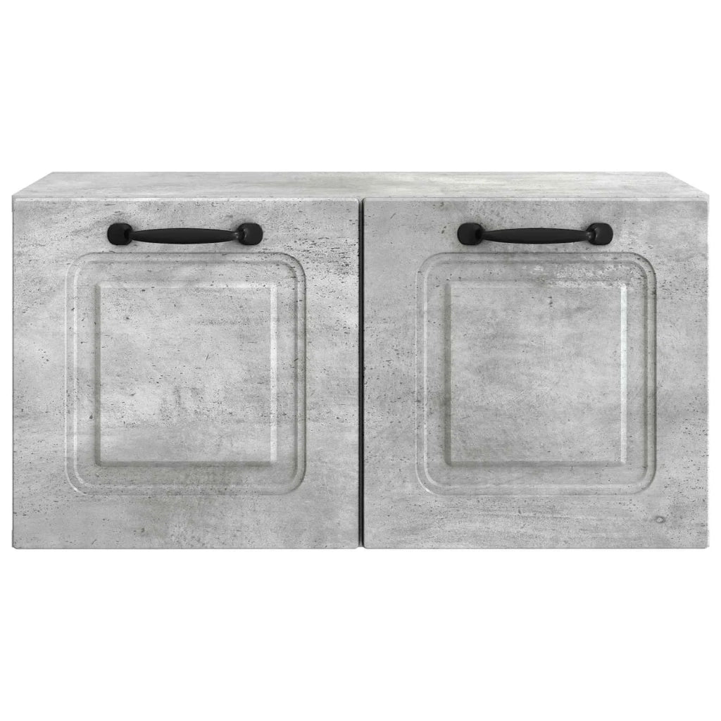 Mobile Porta TV da Muro-Credenza per TV sospesa Grigio Cemento 59,5 x 31 x 30 cm 939605