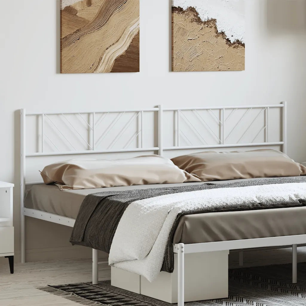 Testiera di Ricambio in Metallo Bianco 180 cm 372264