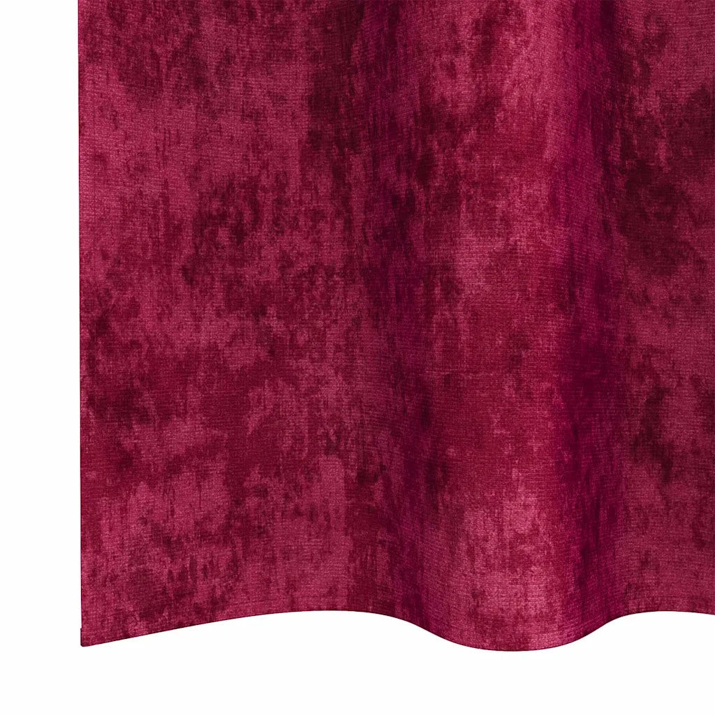 Tende in Velluto 2 pz Rosso vino 245 x 140 cm Velluto