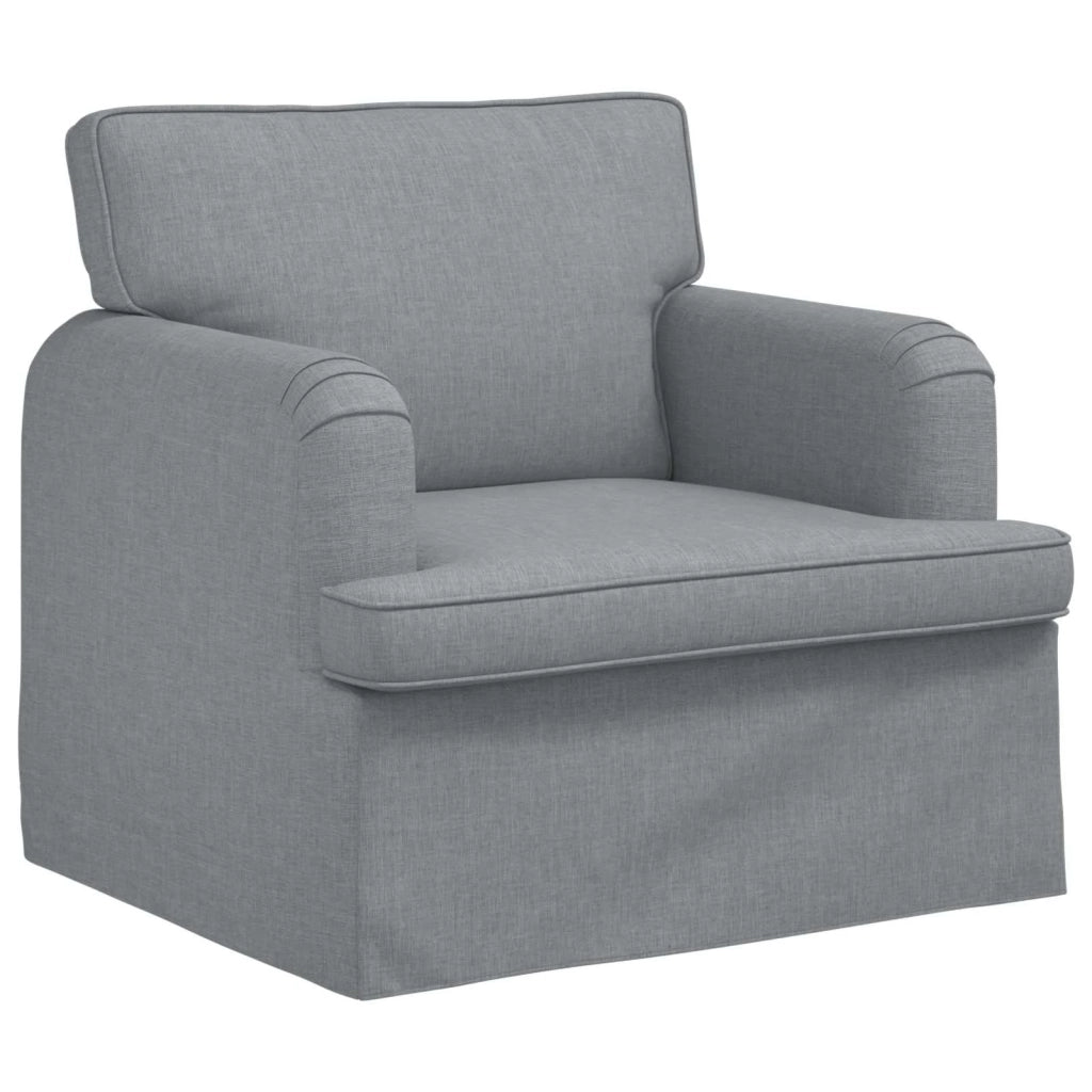 Divano Grigio chiaro 84 x 80 x 85 cm Tessuto