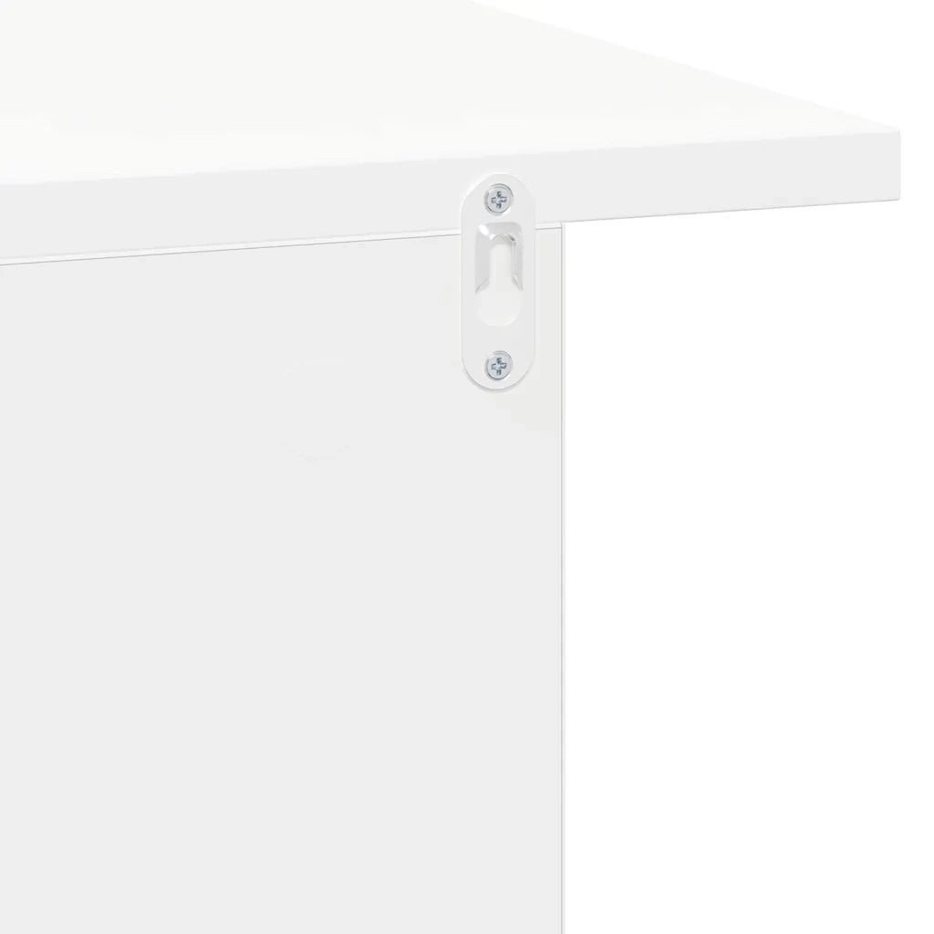 Comodino 2 pcs Bianco 40 x 30 x 25 cm Legno multistrato 891169