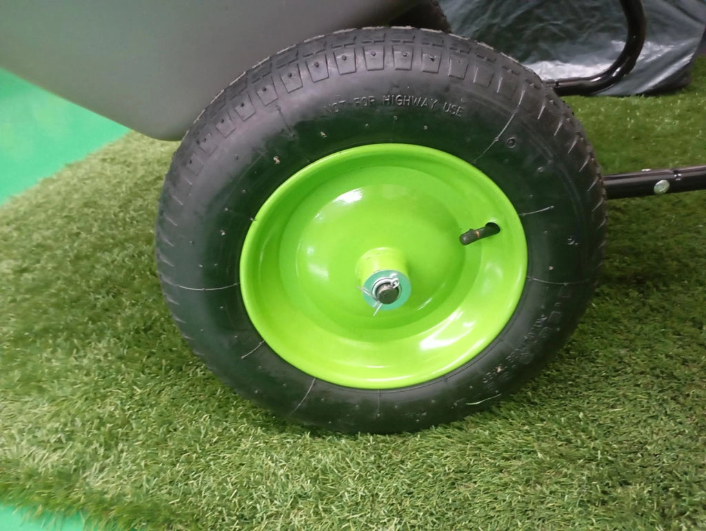 Carriola Multiuso 65 Litri Verdemax in Plastica Resistente Grigio e Verde