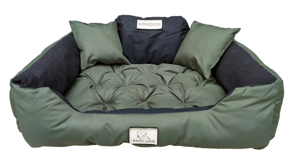 AIO FACTORY 75x65 cm KINGDOG Cuccia per cani impermeabile personalizzabile Verde