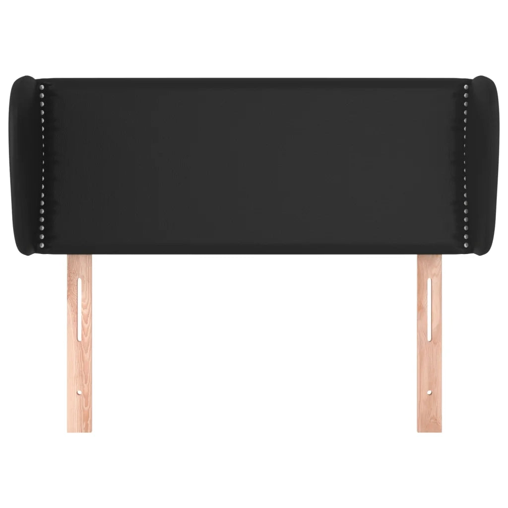 Testiera ad Orecchio Nera 93x23x78/88 cm in Similpelle 3117082