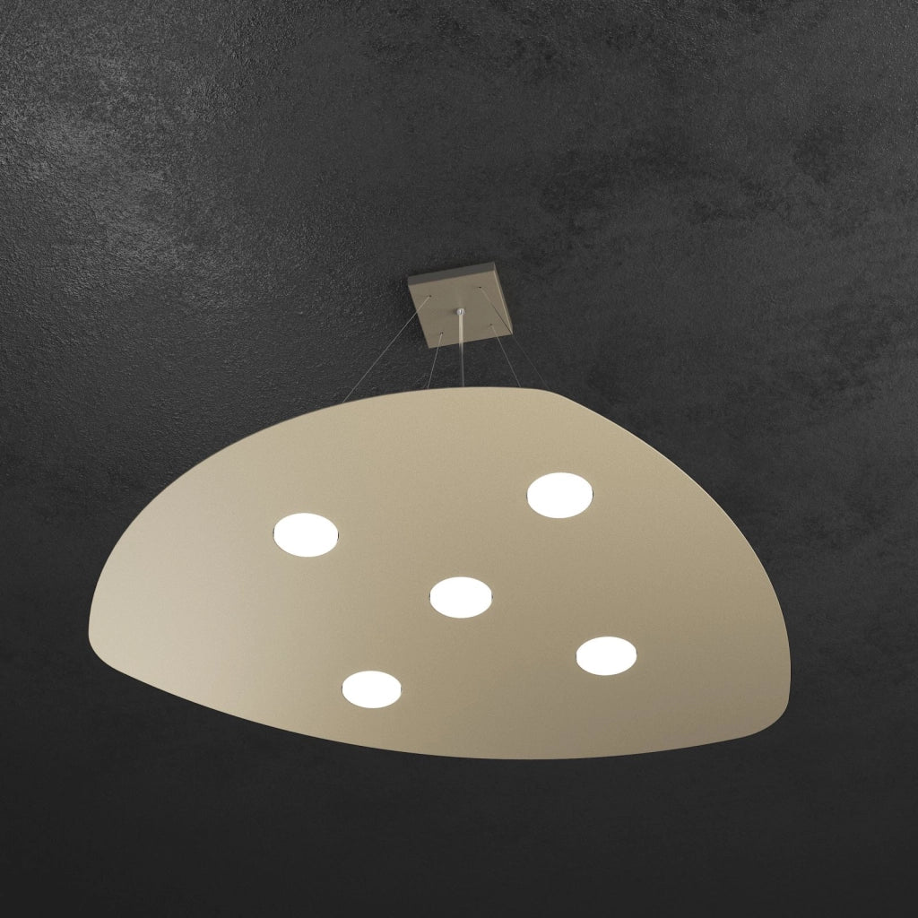 SHAPE SOSPENSIONE 5 LUCI SABBIA 1143-S5-SA