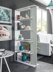 LIBRERIA ALIDA 90X25X180 CEM. B.CO