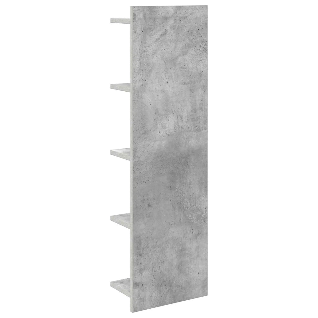 Scaffale da parete Grigio Cemento 30 x 15 x 100 cm 8012402
