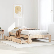 Letto senza Materasso-Struttura Letto 90x190 cm in Legno Massello di Pino 933648