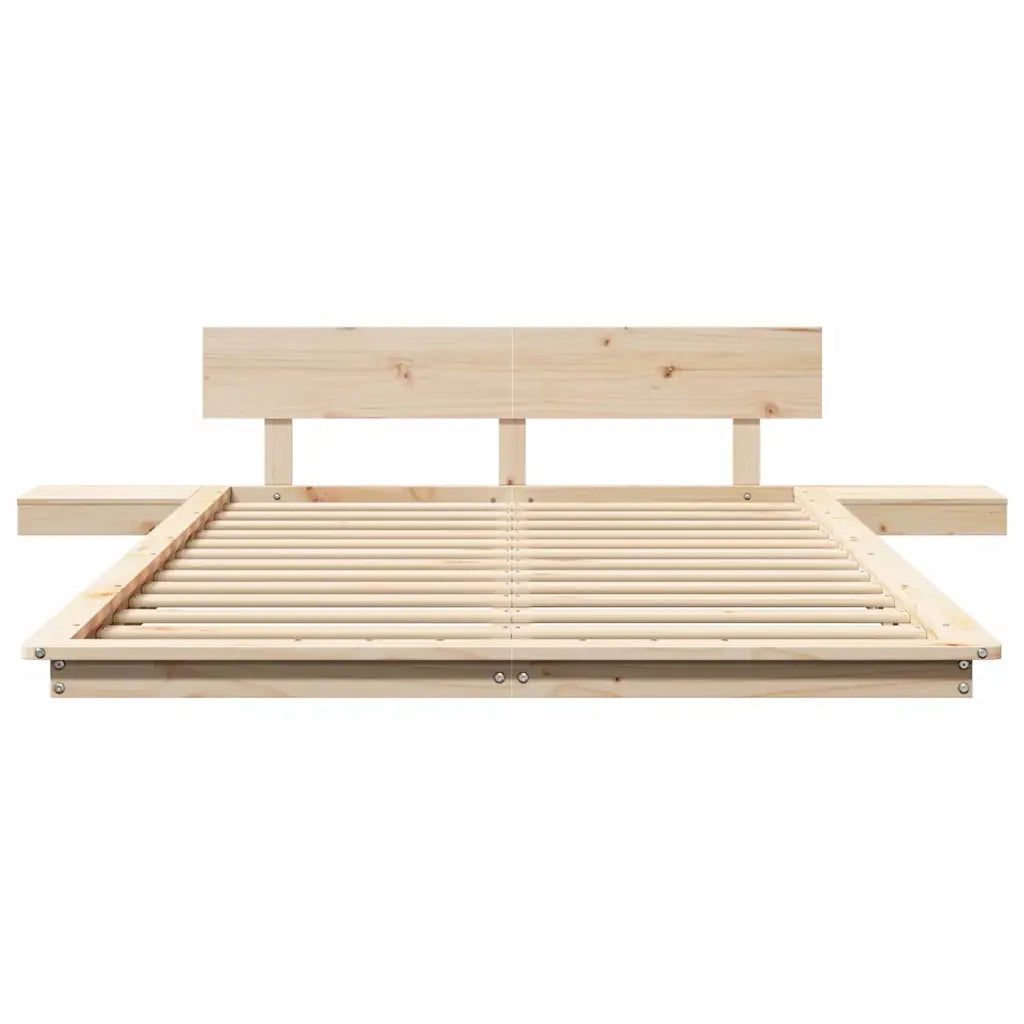Struttura del letto-Giroletto Marrone 120 x 190 cm legno 815716