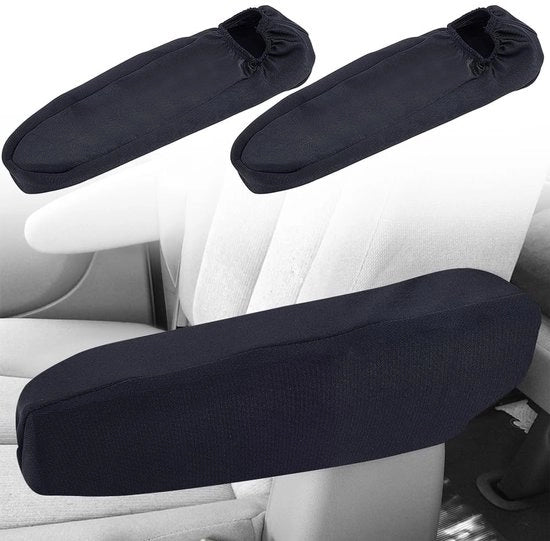 2 Copri Bracciali Auto Universali in Nero per Auto e SUV