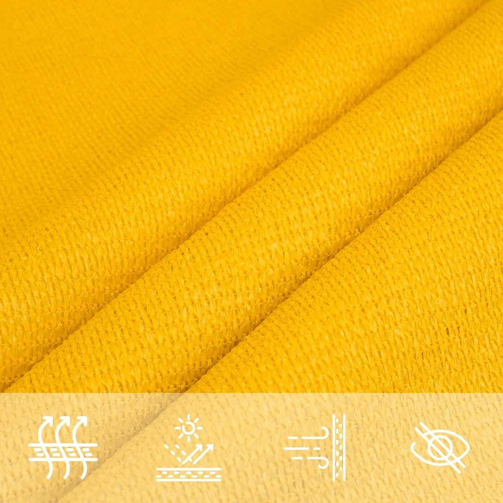 Vela Parasole 160 g/m² Triangolare Giallo 5x5x5 m in HDPE 311592